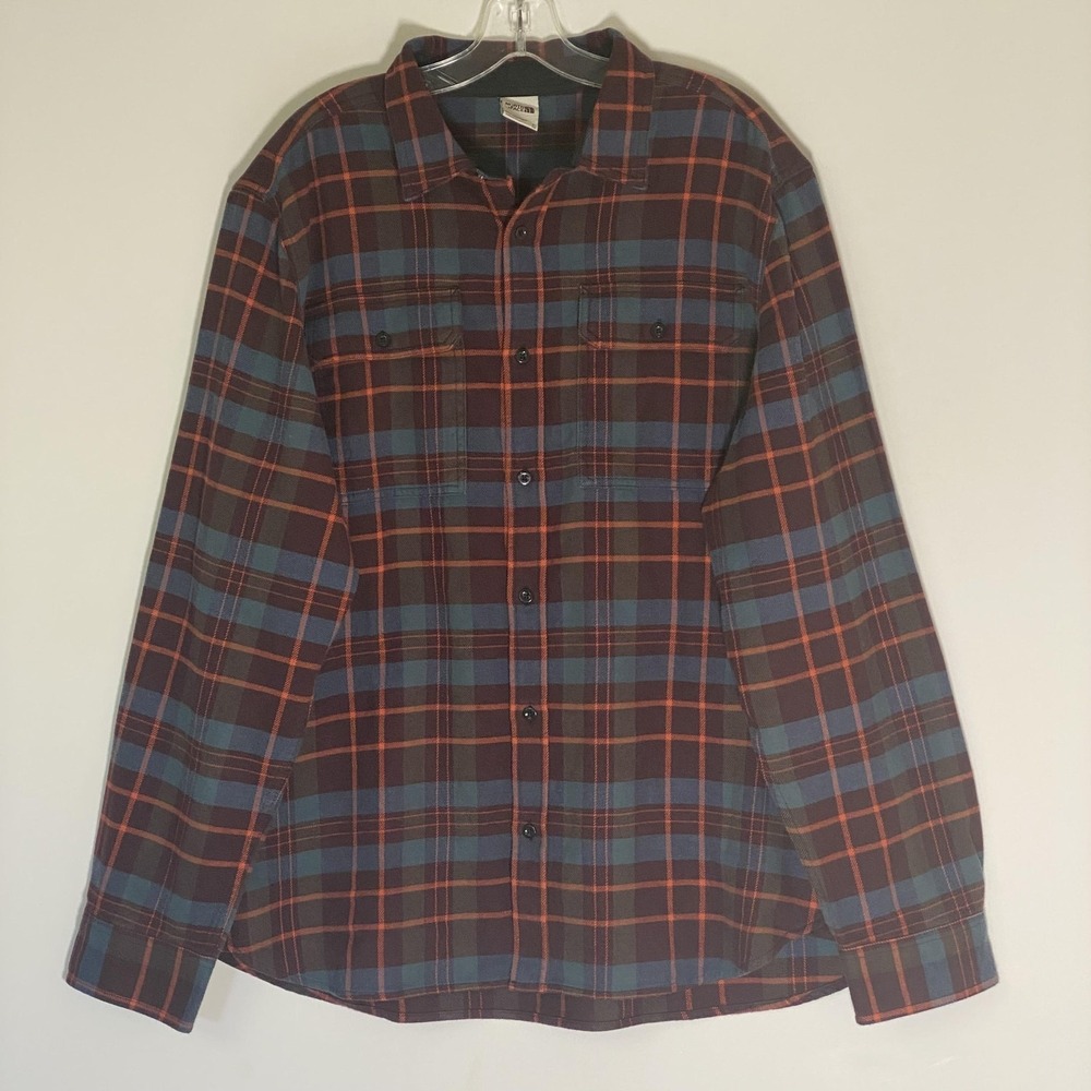 The North Face Shirt Mens XL Multicolor Plaid Flannel Button Up Long Sleeve